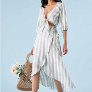 Brand New! Reformation Crete Dress (Baltic)